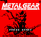 Metal Gear Solid Title Screen
